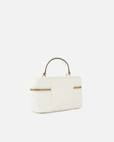 Small beauty case with shoulder strap in chevron nappa - | Pinko