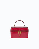 Small crossbody bag in glossy leather - | Pinko