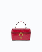 Small crossbody bag in glossy leather - Red | Pinko