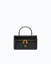 Small crossbody bag in glossy leather - Black | Pinko