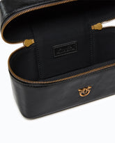 Small crossbody bag in glossy leather - Black | Pinko