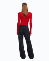 Wide-leg jeans with two ways to wear - | Pinko