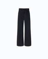 Wide-leg jeans with two ways to wear - | Pinko