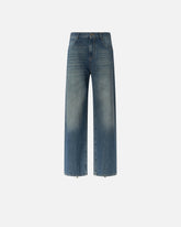 Loose-fit jeans with rear zips - | Pinko