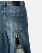 Loose-fit jeans with rear zips - | Pinko