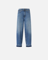 Balloon jeans with worn effect - Blue | Pinko
