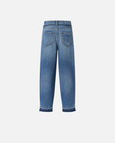 Balloon jeans with worn effect - Blue | Pinko