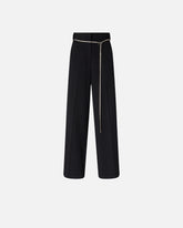 Trousers with jewel belt - Black | Pinko