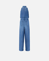 Denim jumpsuit with belt - Dark blue | Pinko