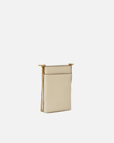 Leather smartphone case with shoulder strap - | Pinko