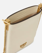 Leather smartphone case with shoulder strap - | Pinko