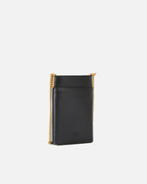 Leather smartphone case with shoulder strap - Black | Pinko