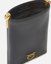 Leather smartphone case with shoulder strap - | Pinko