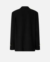 Slub fabric jacket with satin lapels - | Pinko
