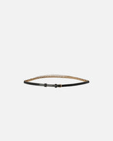 Studded belt with crossover effect, 1 cm - | Pinko