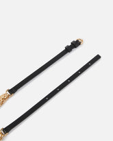 Studded belt with crossover effect, 1 cm - | Pinko