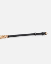 Studded belt with crossover effect, 1 cm - | Pinko