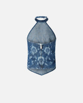 Floral denim top - | Pinko