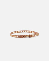 Ledergürtel mit Schmuckösen 2 cm - | Pinko