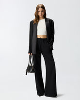 Denim jeans with lace side band - | Pinko