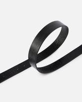 Shiny leather belt with metal loops, 3 cm - | Pinko
