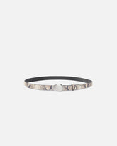Gürtel mit Pythonprint und ovaler Schnalle 2 cm - | Pinko