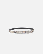 Gürtel mit Pythonprint und ovaler Schnalle 2 cm - | Pinko
