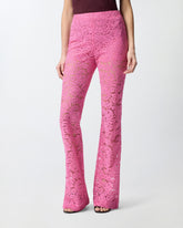 Flared lace trousers - | Pinko