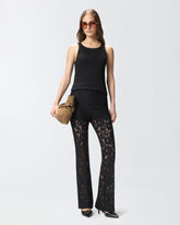 Flared lace trousers - Black | Pinko