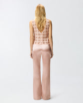 Flared trousers in satin - | Pinko
