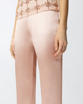 Flared trousers in satin - | Pinko
