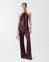 Ausgestellte Hose aus Satin - | Pinko
