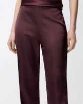 Ausgestellte Hose aus Satin - | Pinko