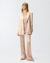 Sleeveless tulle top with crystals - | Pinko