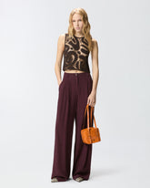 Geometric crocheted sleeveless top - | Pinko