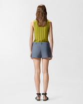 Shorts with topstitching - Grey | Pinko