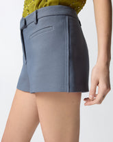 Shorts with topstitching - Grey | Pinko