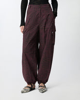 Ballonhose mit Animalmuster - | Pinko