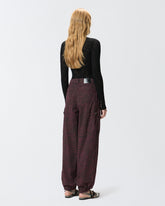 Balloon trousers with animal motif - | Pinko