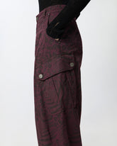 Balloon trousers with animal motif - Bordeaux | Pinko