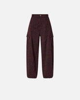 Balloon trousers with animal motif - | Pinko