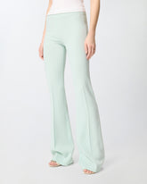 Flared trousers with pressed pleat detail - | Pinko