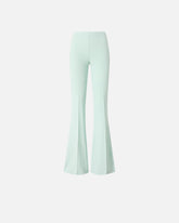 Flared trousers with pressed pleat detail - | Pinko