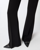 Flared trousers with pressed pleat detail - | Pinko