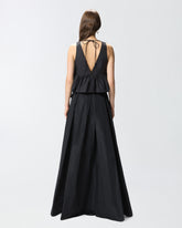 Crop top with ruffle and ties - | Pinko