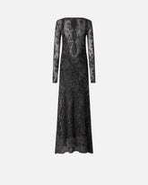 Langes Kleid mit Netzmesh und floraler Spitze - | Pinko