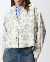 Leichte Boxy-Bluse mit Blumenprint - | Pinko