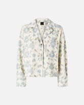 Lightweight boxy shirt with floral print - | Pinko