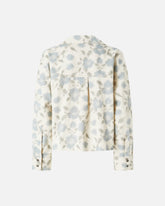 Lightweight boxy shirt with floral print - | Pinko