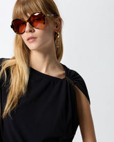 Top mit goldfarbenem Detail - | Pinko